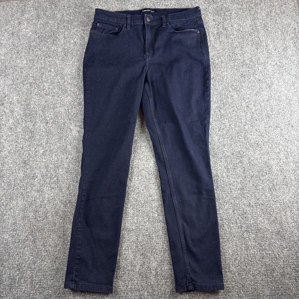 Calvin Klein Jeans Dark Indigo Repreve Sustainable Denim Pants - Women's 12